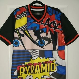 Black Pyramid Comic Men's Shirt Size Large